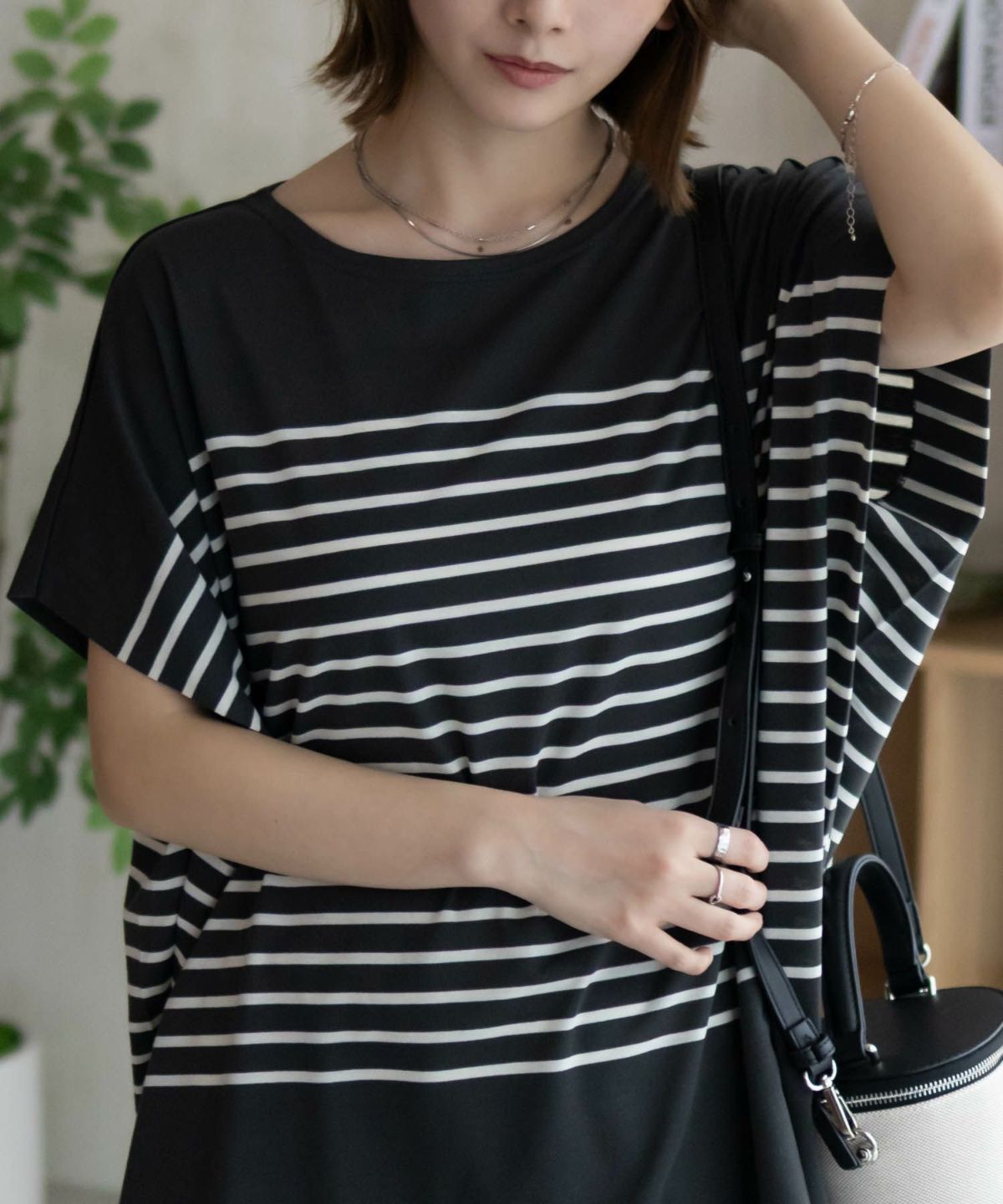 Howdy Marie ボーダーフレンチTシャツ レディース ネコポス 対応商品