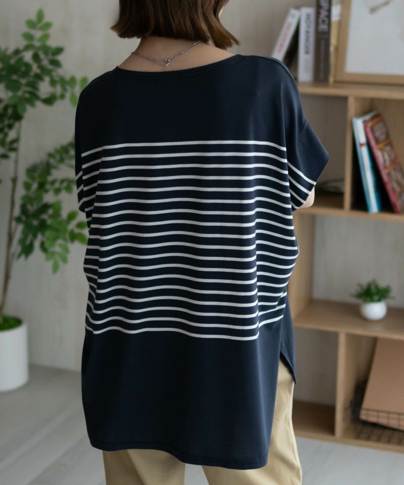 Howdy Marie  ボーダーフレンチTシャツ レディース メール便 対応商品商品画像-9