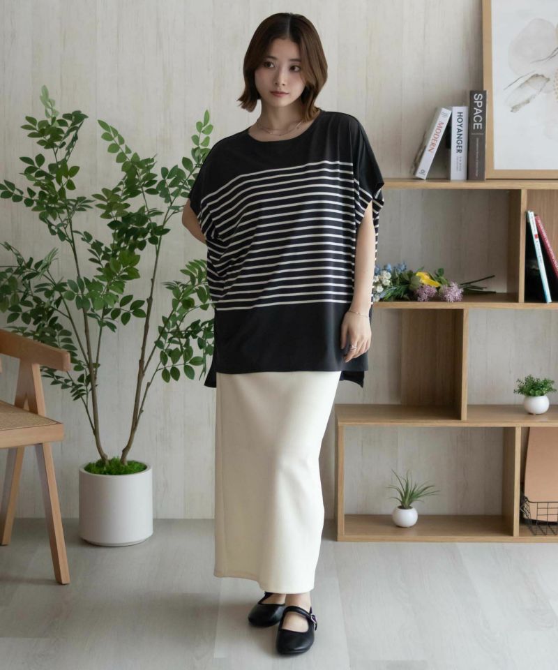 Howdy Marie ボーダーフレンチTシャツ レディース メール便 対応商品商品画像-24