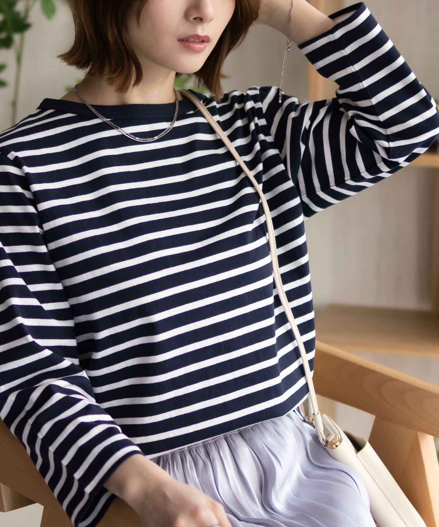 SHE Tokyo ニット 2024 Amelie navy（Mac-House 公式オンラインストア）