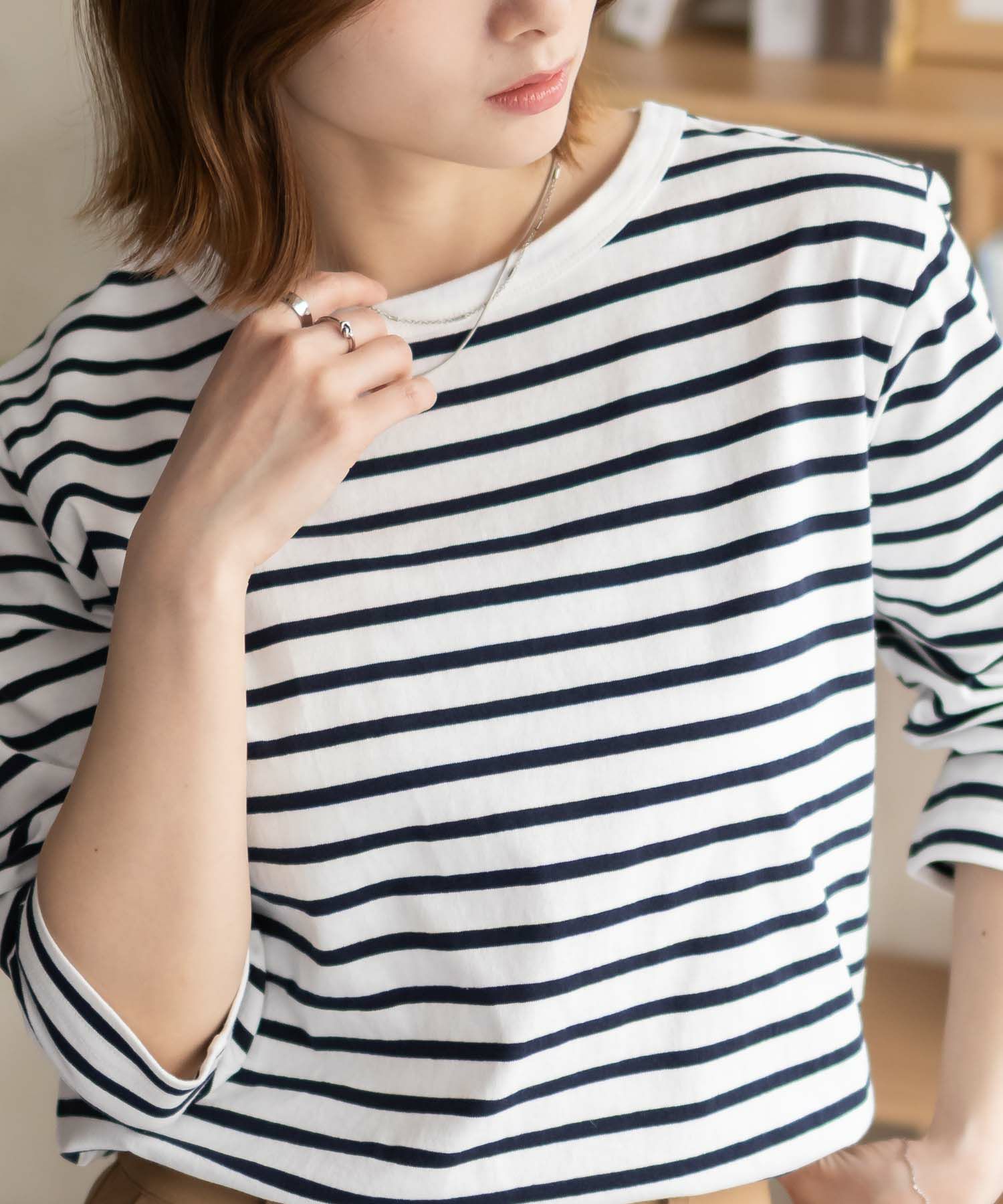 nAvy 5分袖Tシャツ レディース ネコポス 対応商品