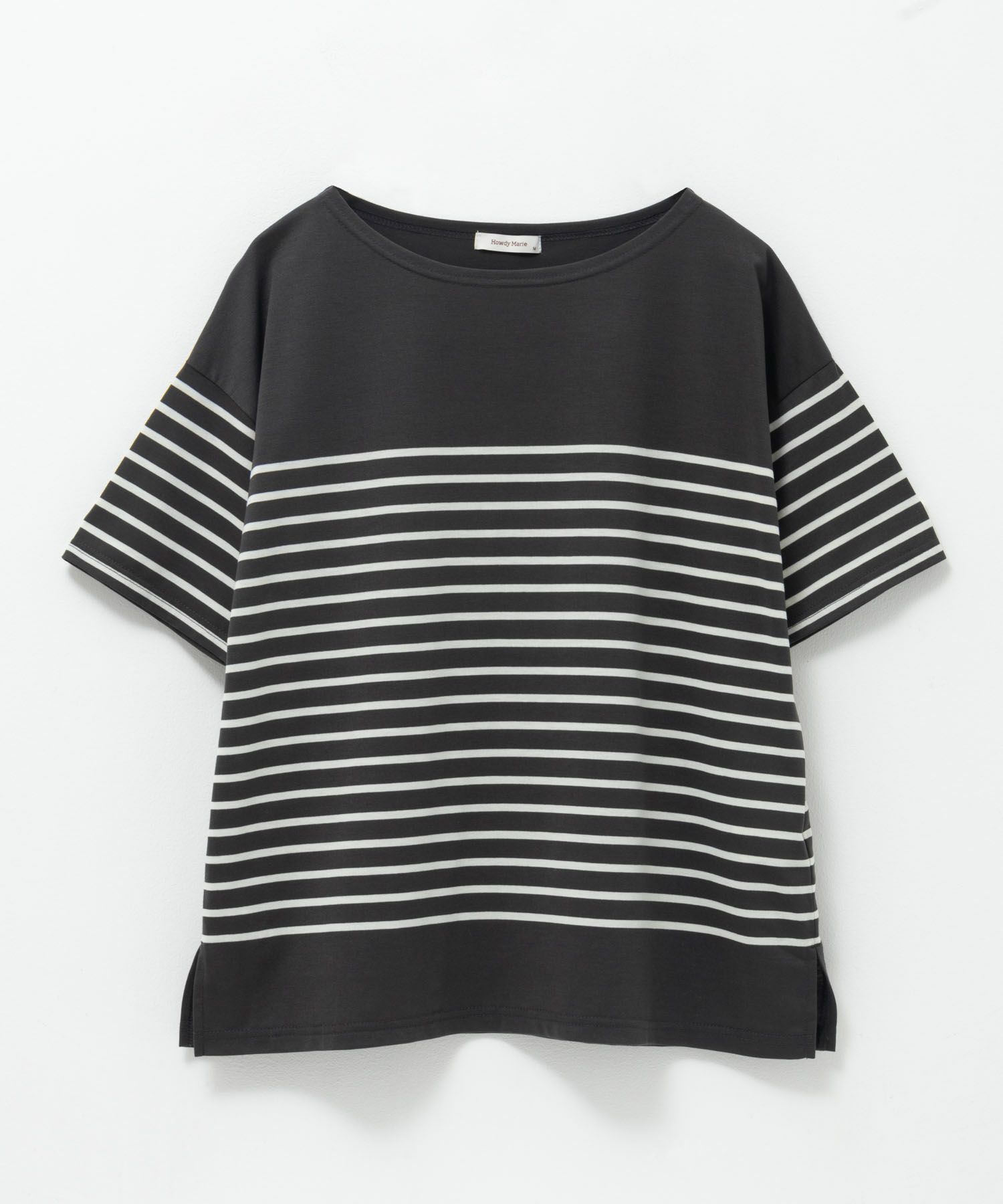 Howdy Marie ボーダー5分袖Tシャツ レディース ネコポス 対応商品