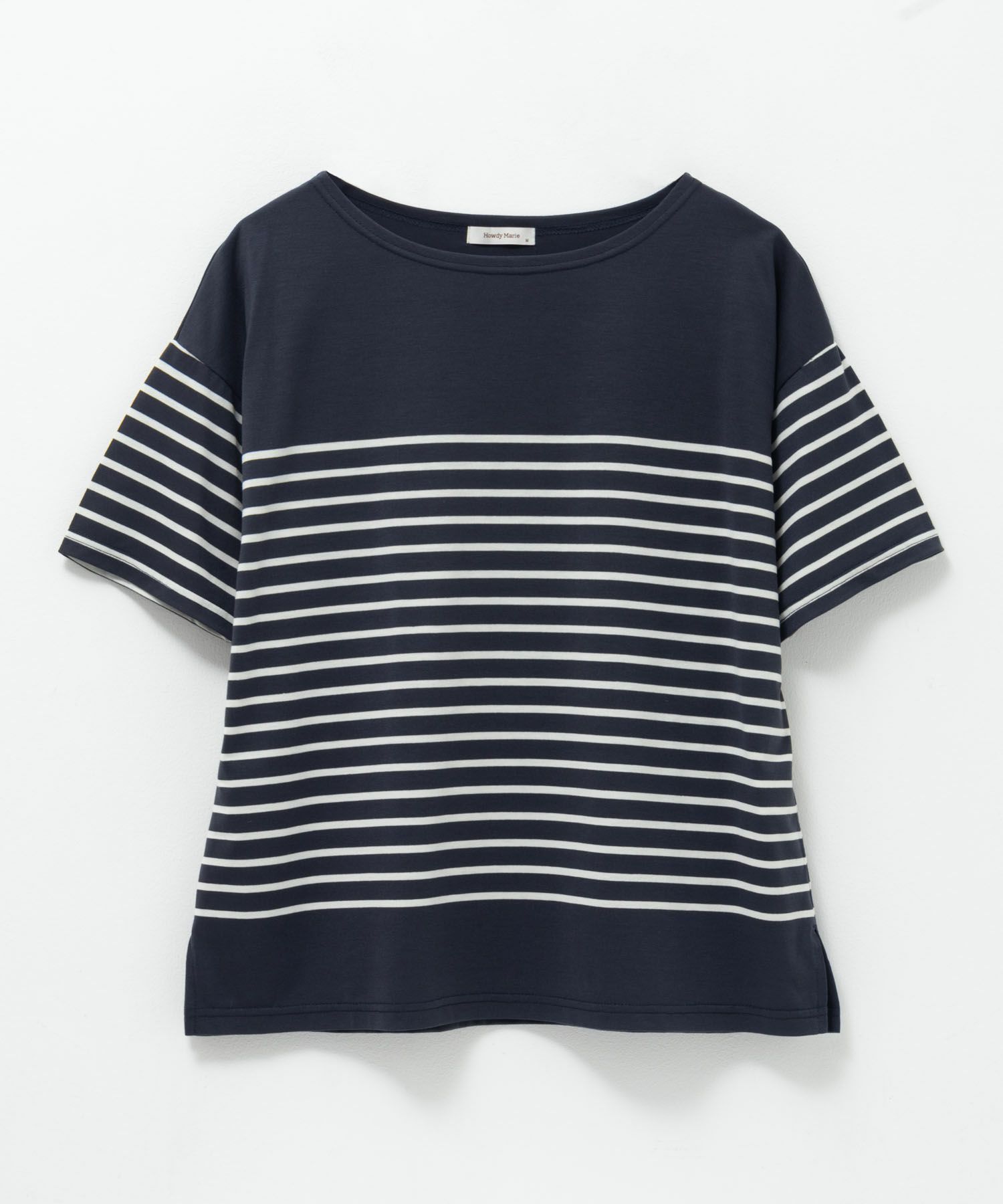 Howdy Marie ボーダー5分袖Tシャツ レディース ネコポス 対応商品