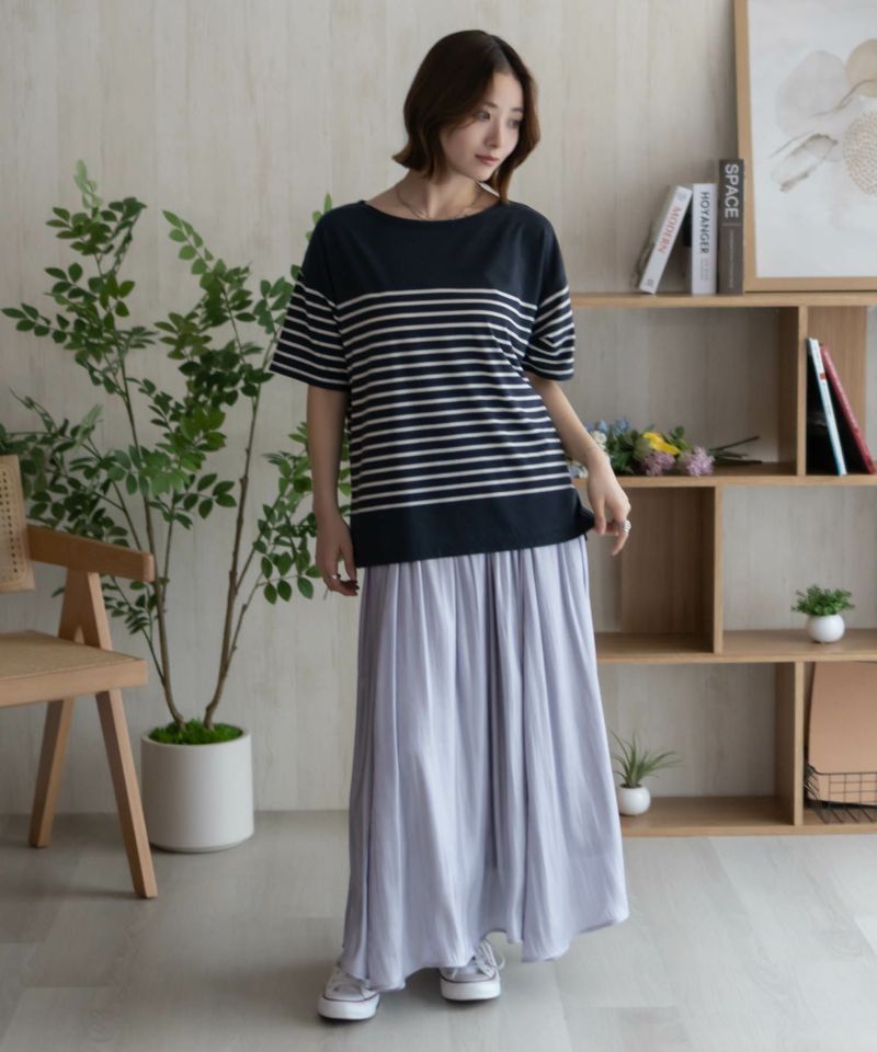 Howdy Marie ボーダー5分袖Tシャツ レディース メール便 対応商品商品画像-23