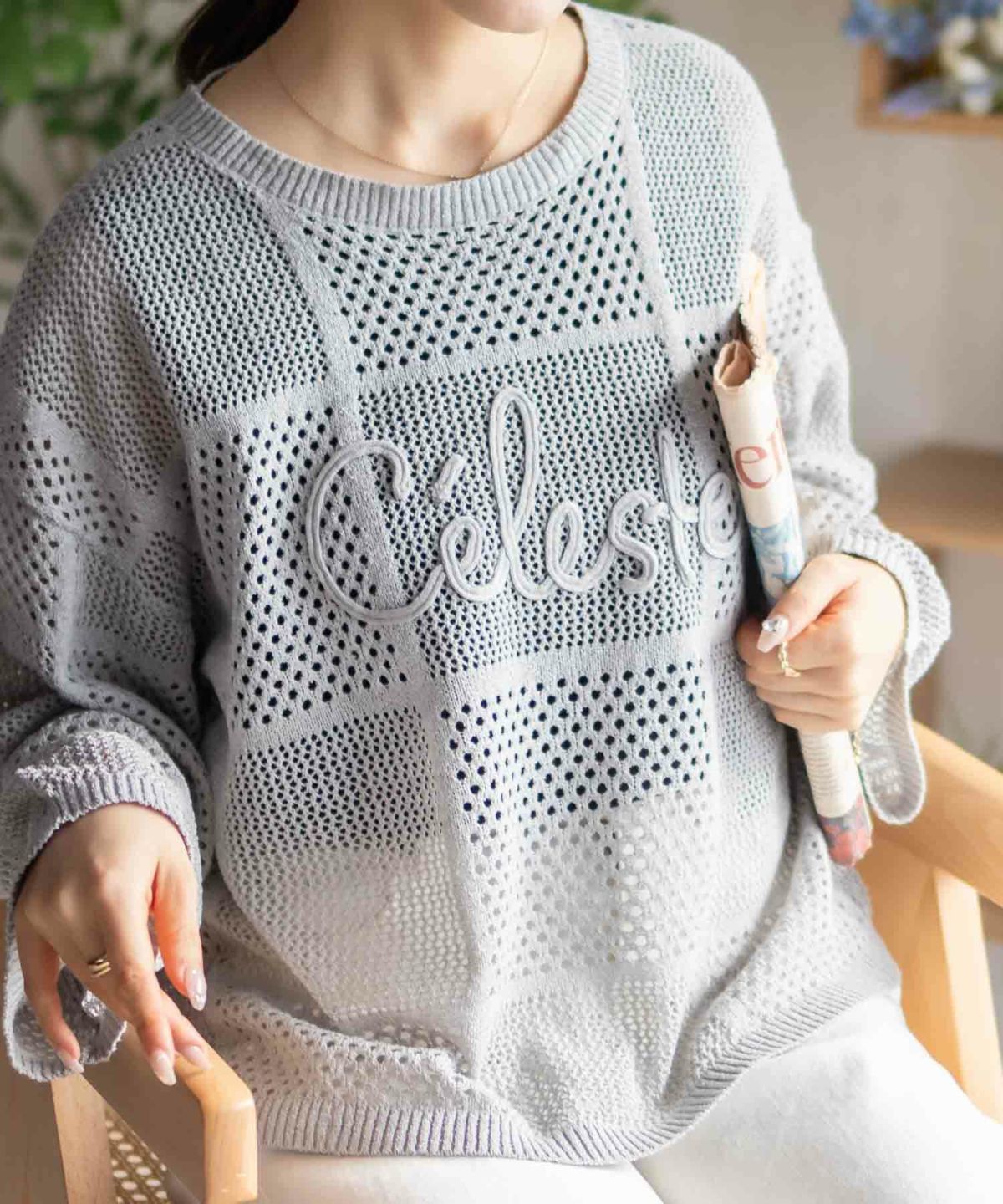 Howdy Marie ロープメッシュニット レディース