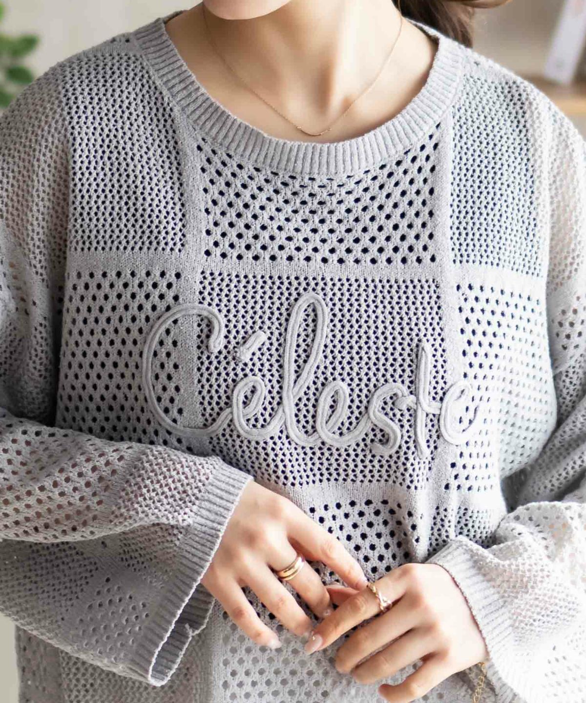 Howdy Marie ロープメッシュニット レディース