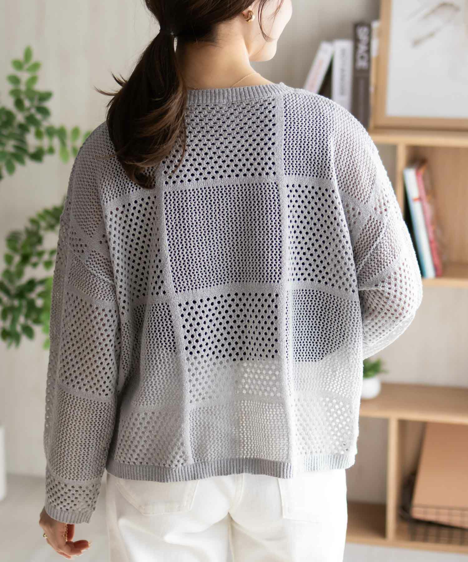 Howdy Marie ロープメッシュニット レディース商品サムネイル-9