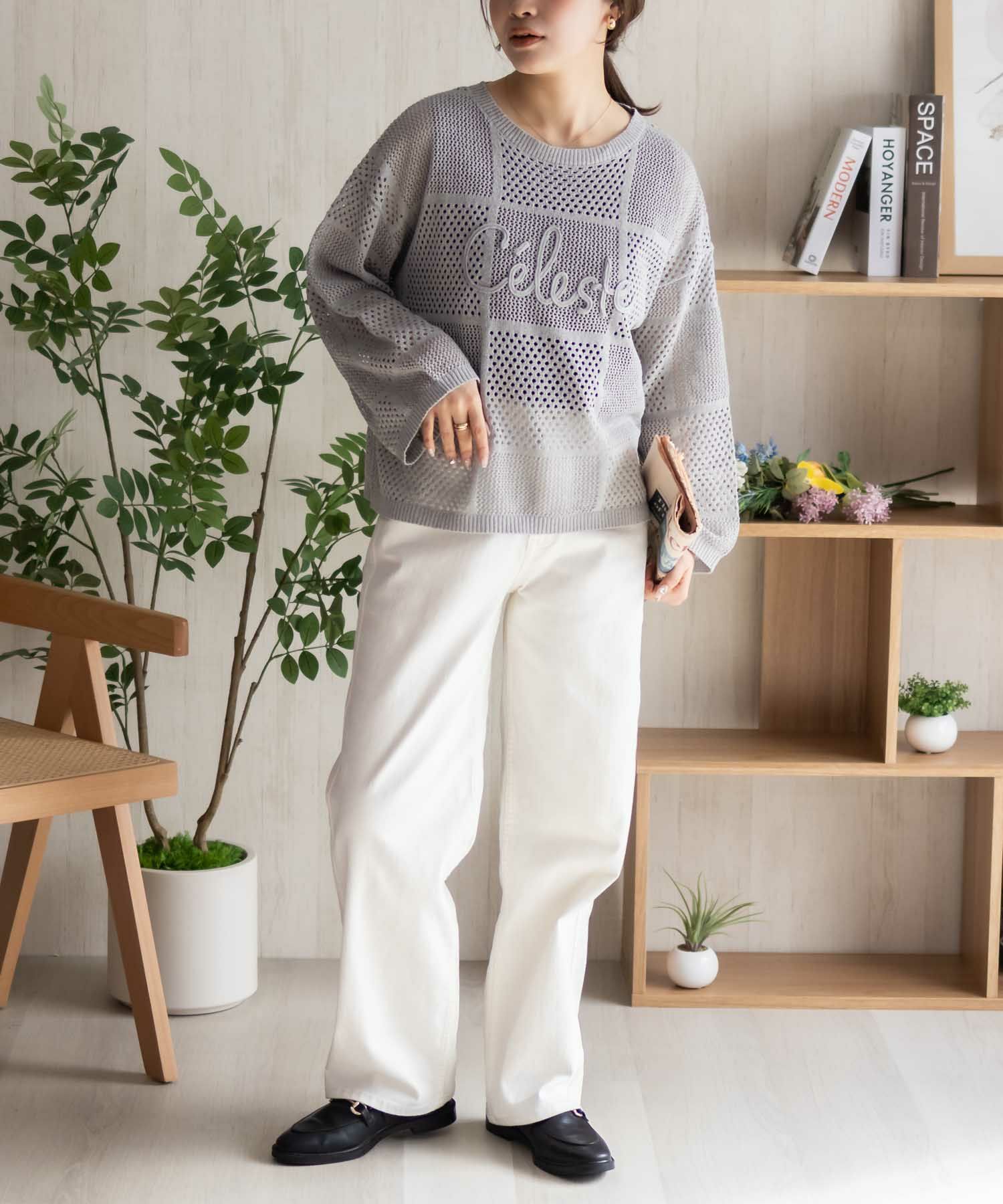 Howdy Marie ロープメッシュニット レディース商品サムネイル-10