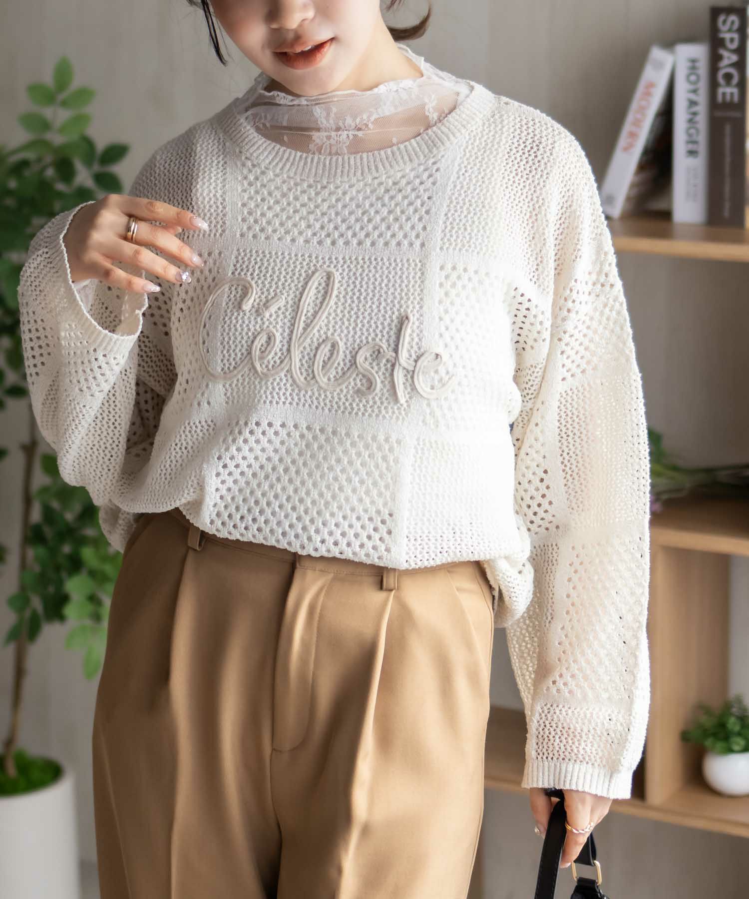 Howdy Marie ロープメッシュニット レディース商品サムネイル-14