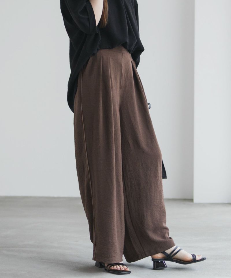 nAvy SARARI  ウェーブワイドパンツ レディース商品画像-9