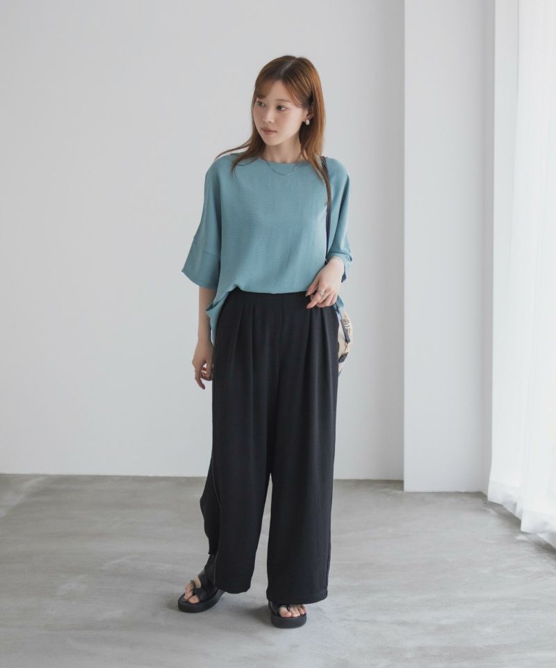 nAvy SARARI ウェーブワイドパンツ レディース商品画像-19