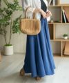 nAvy SARARI ウェーブフレアスカート レディース