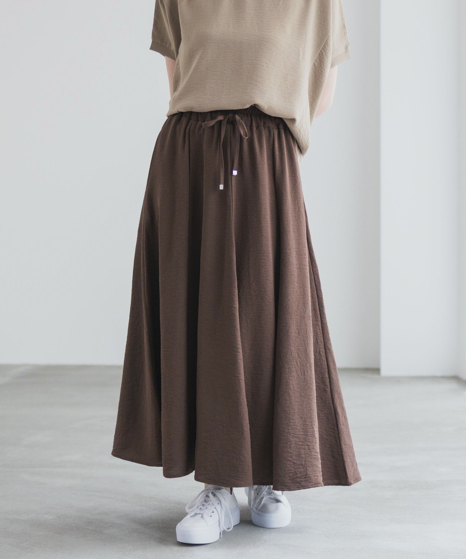 nAvy SARARI ウェーブフレアスカート レディース