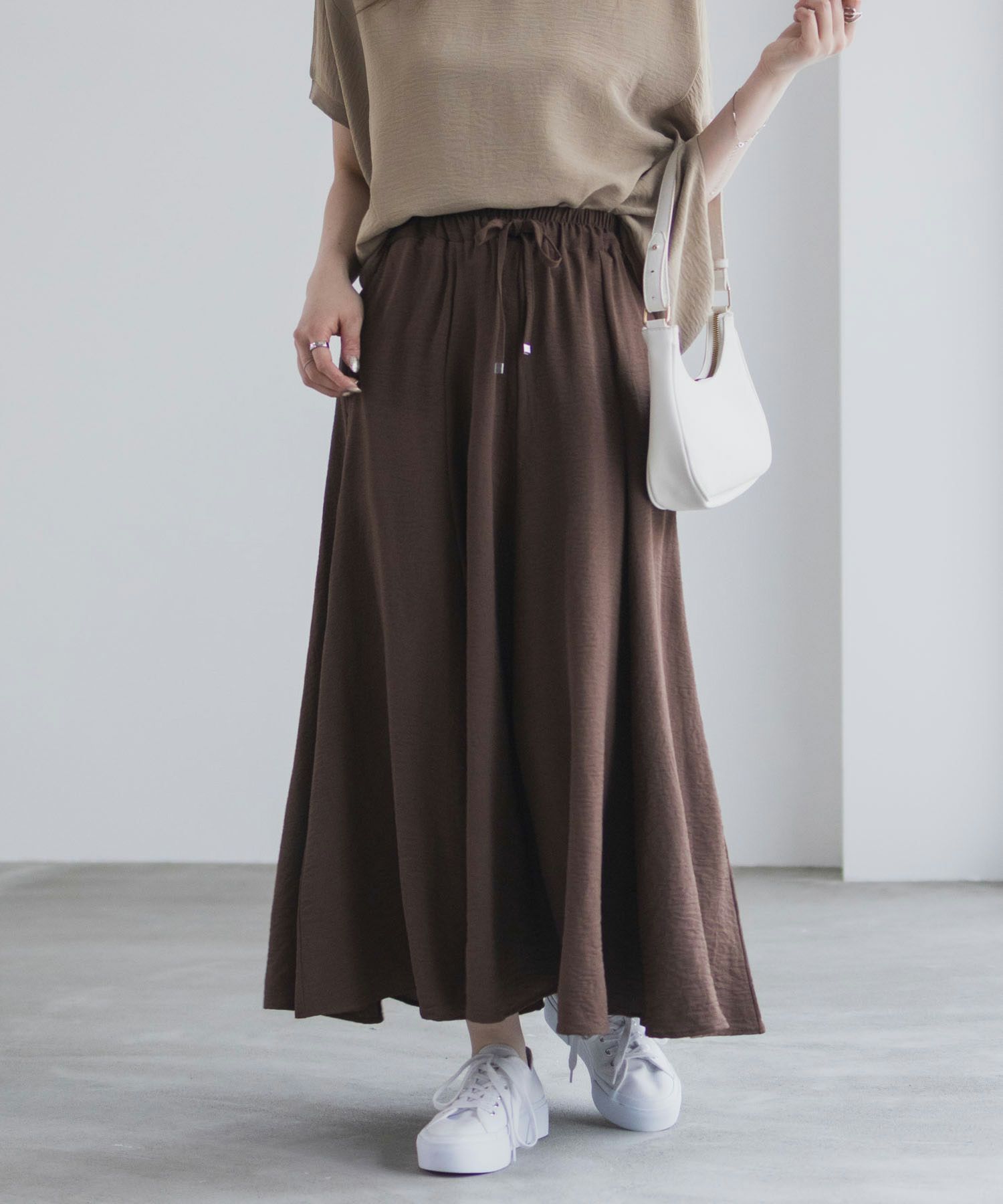 nAvy SARARI  ウェーブフレアスカート レディース商品画像-7