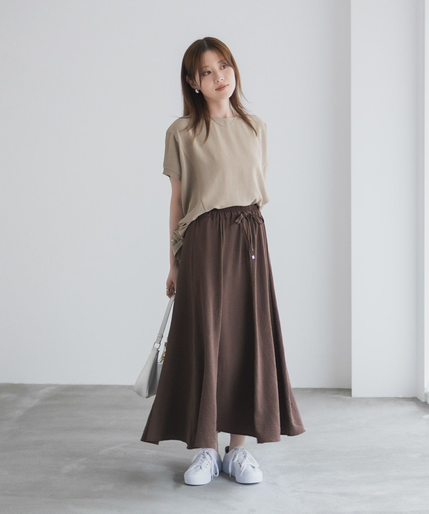 nAvy SARARI ウェーブフレアスカート レディース