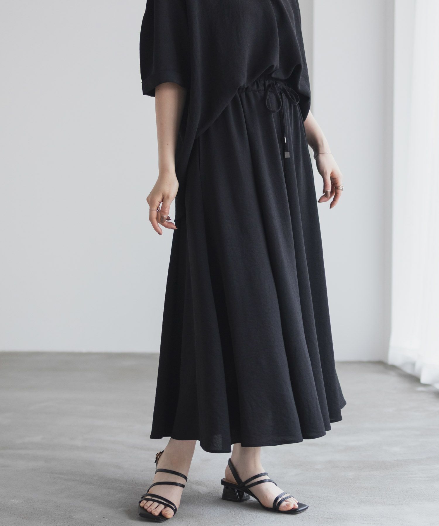 nAvy SARARI  ウェーブフレアスカート レディース商品画像-11