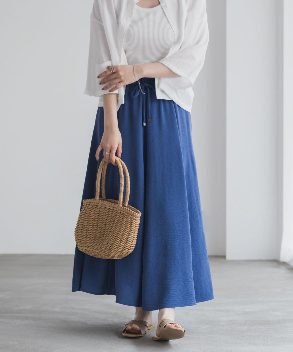 nAvy SARARI ウェーブフレアスカート レディース