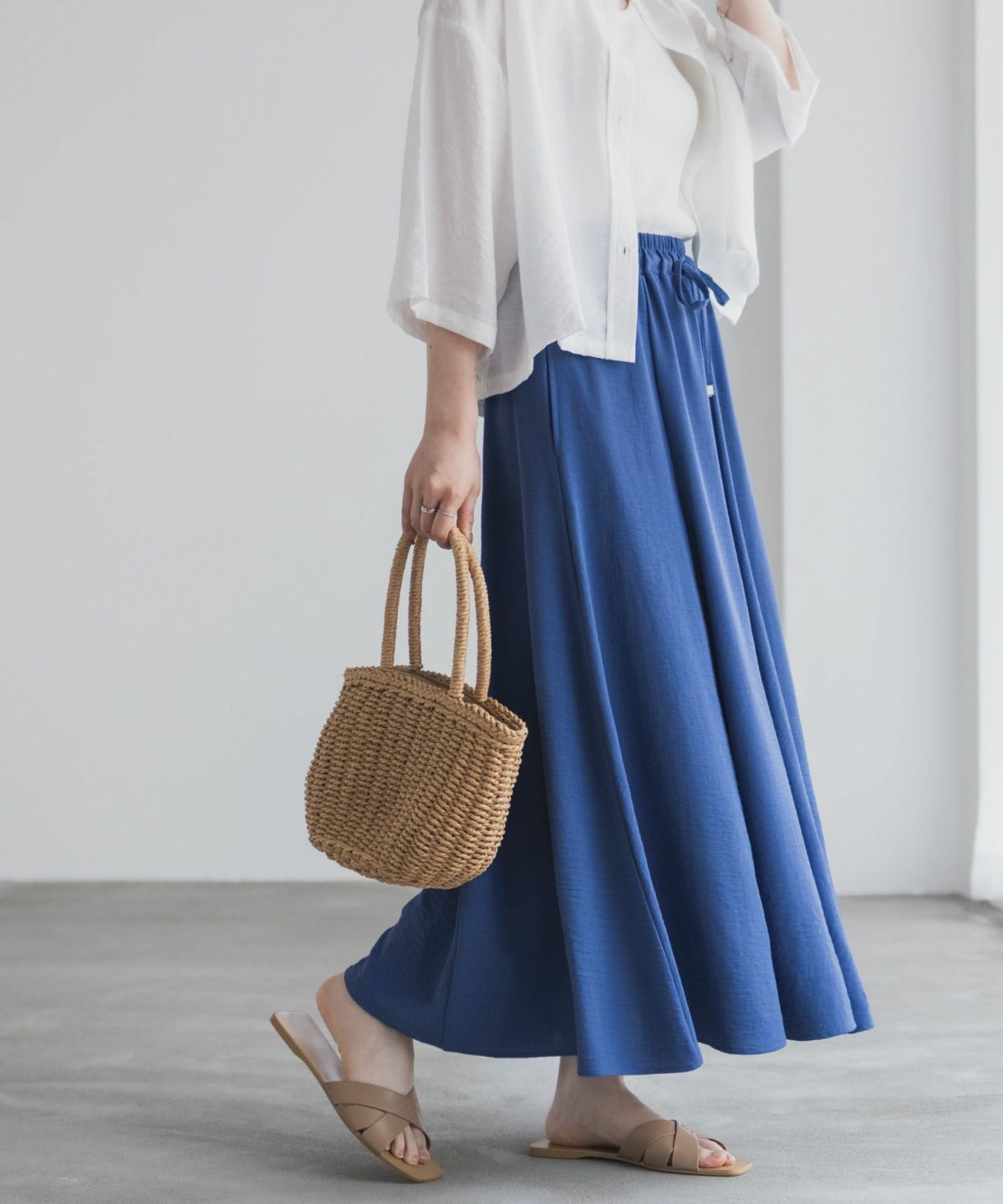 nAvy SARARI ウェーブフレアスカート レディース