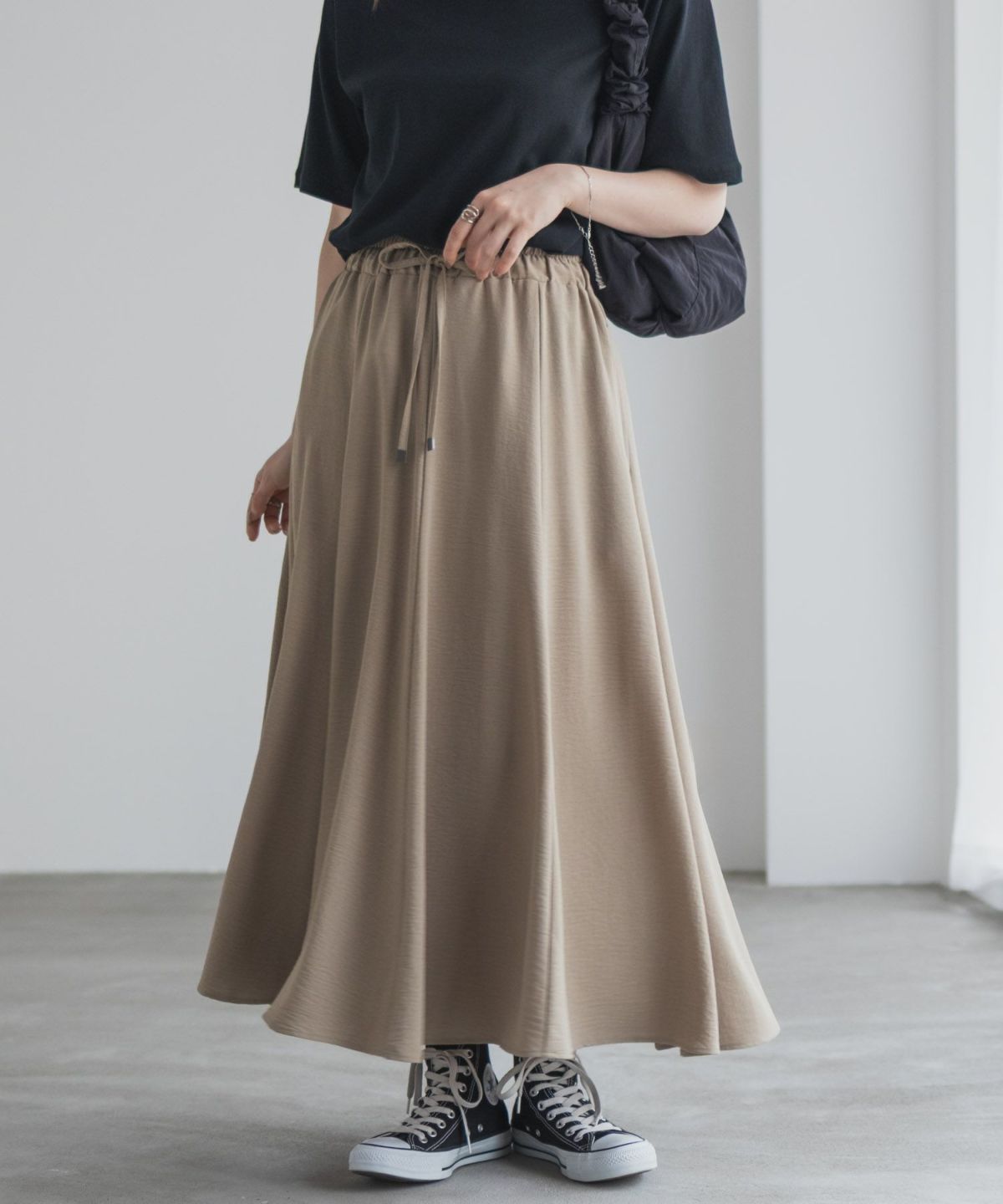 nAvy SARARI ウェーブフレアスカート レディース