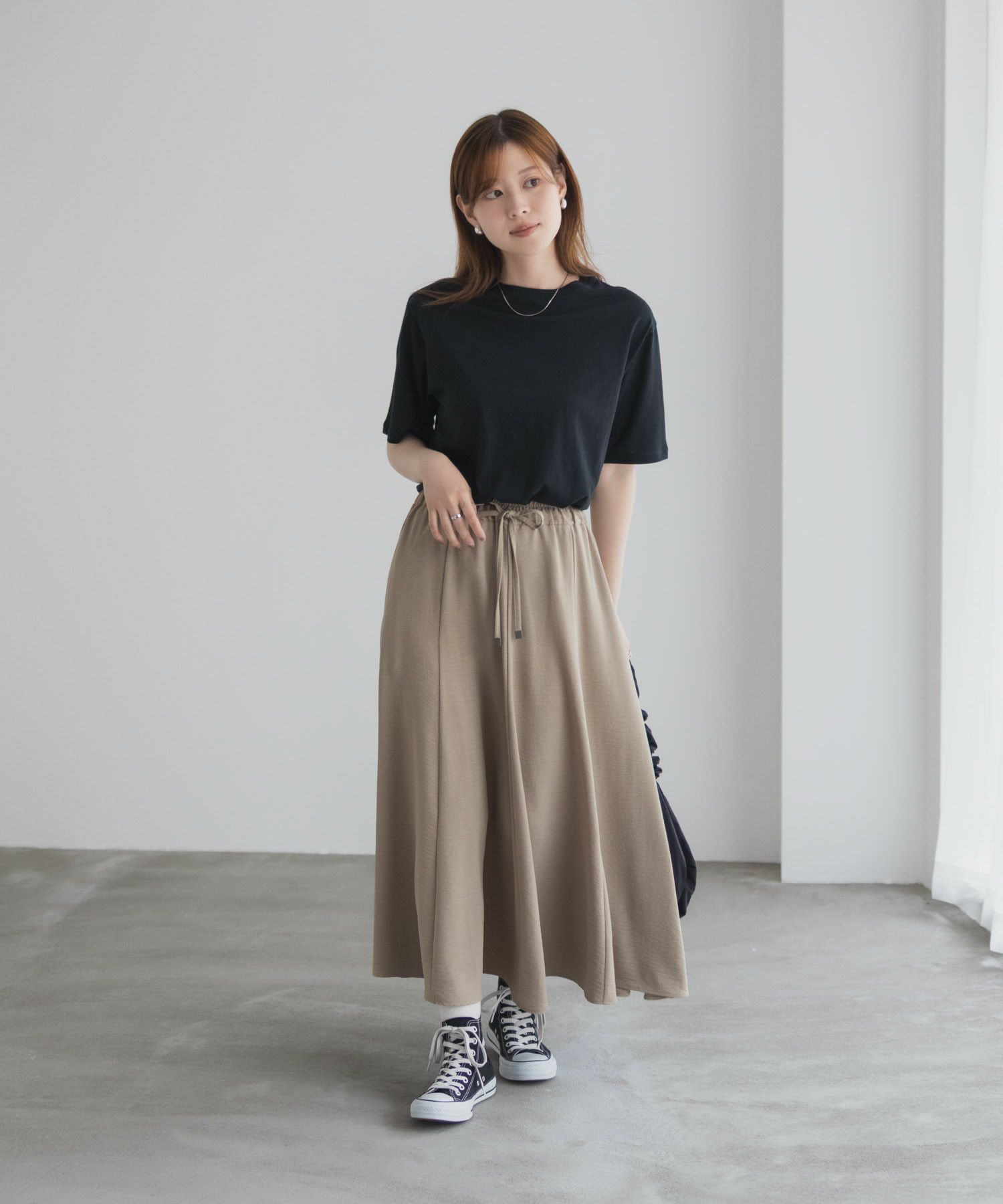 nAvy SARARI  ウェーブフレアスカート レディース商品画像-22