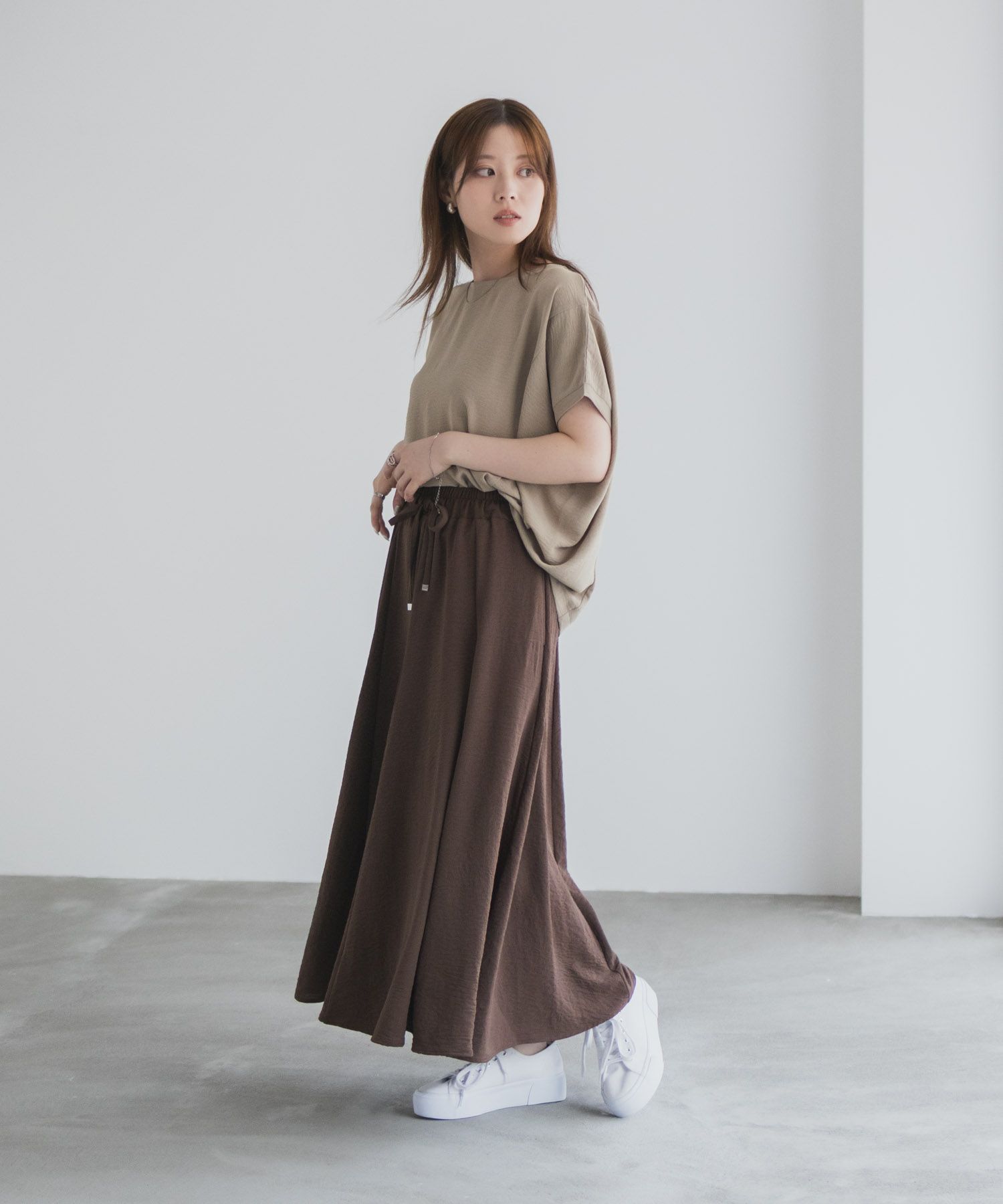 nAvy SARARI  ウェーブフレアスカート レディース商品画像-31