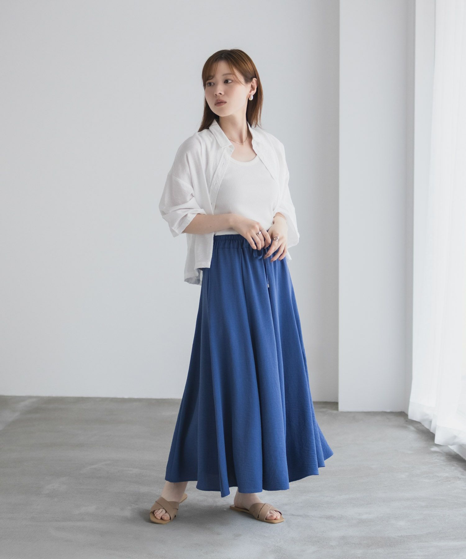 nAvy SARARI  ウェーブフレアスカート レディース商品画像-33