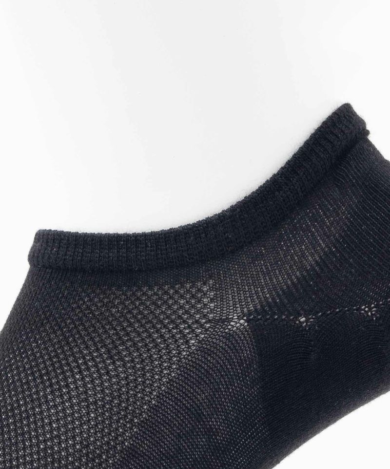 NAVY  スニーカーインソックス 薄手 無地メッシュ メンズ商品画像-8