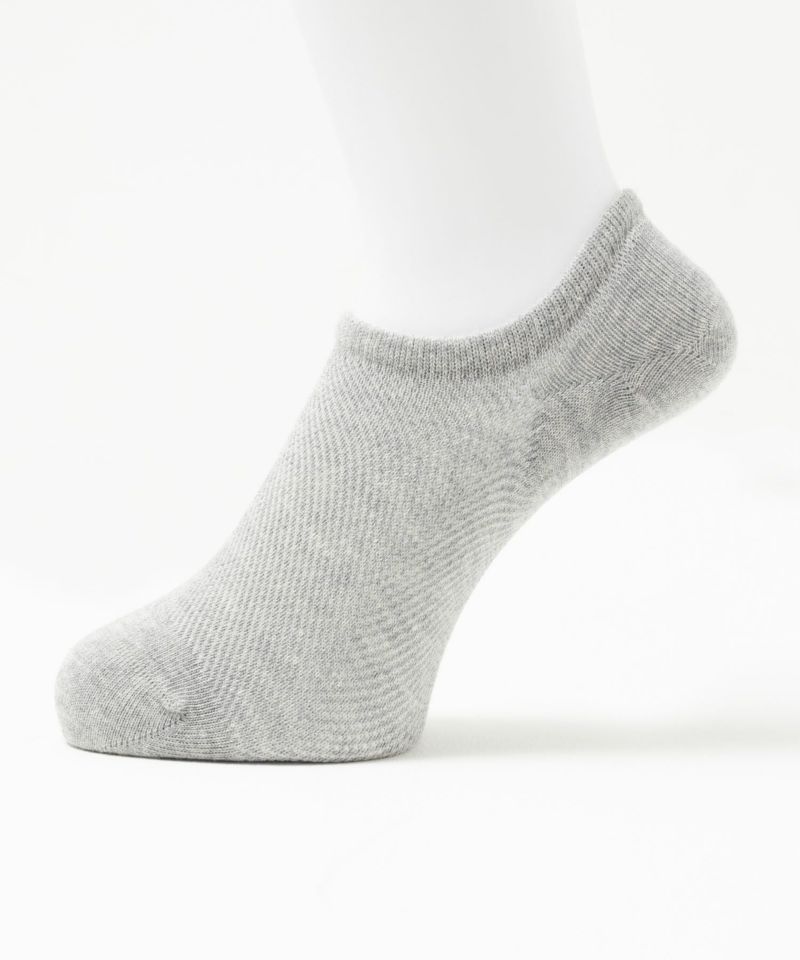 NAVY  スニーカーインソックス 総メッシュ 無地 メンズ商品画像-2