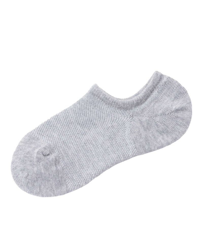 NAVY  スニーカーインソックス 総メッシュ 無地 メンズ商品画像-4