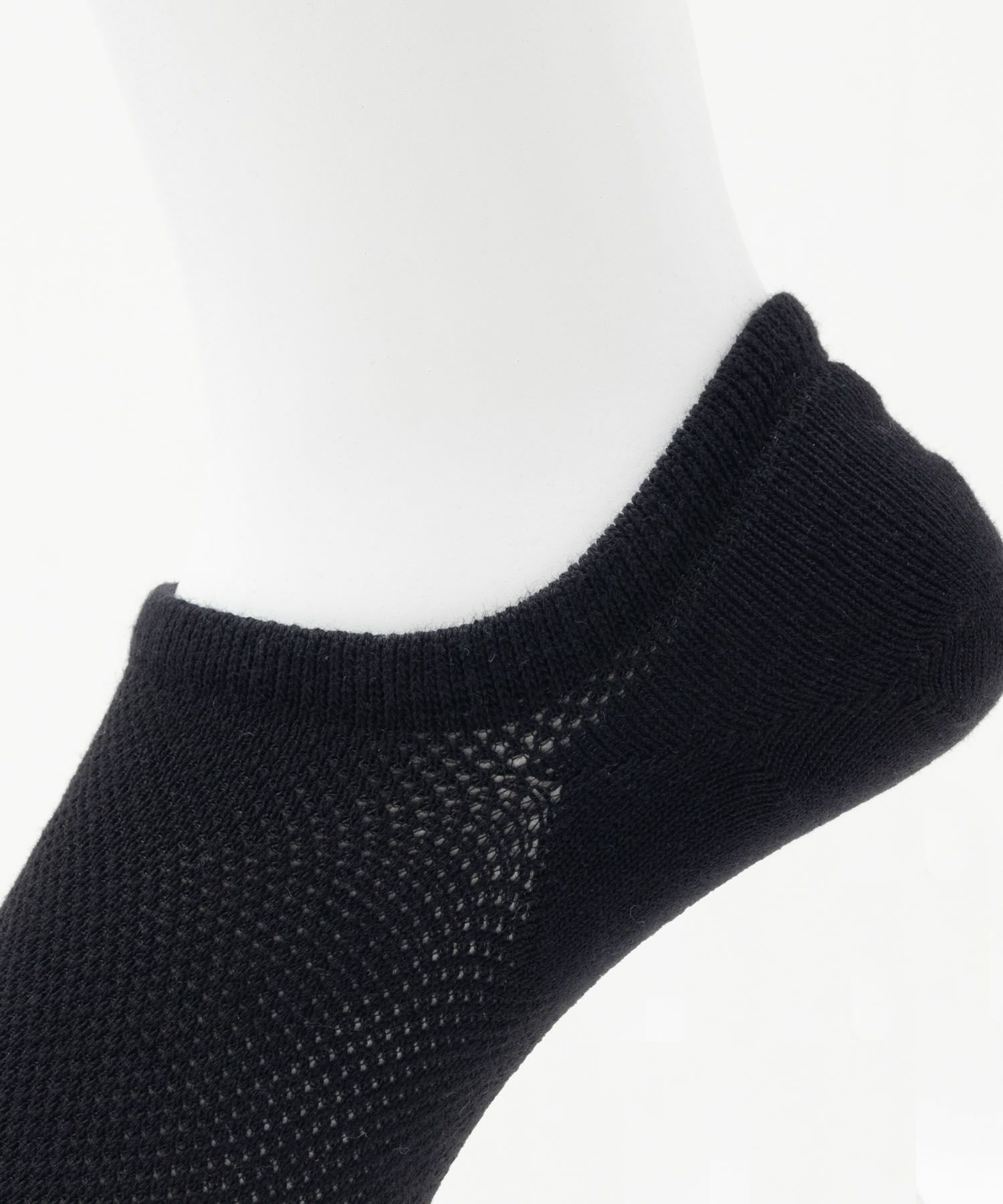 NAVY  スニーカーインソックス 総メッシュ 無地 メンズ商品画像-6