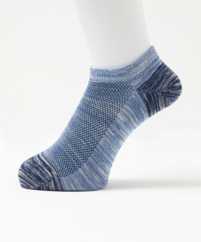 NAVY  アンクルソックス スラブメッシュ メンズ