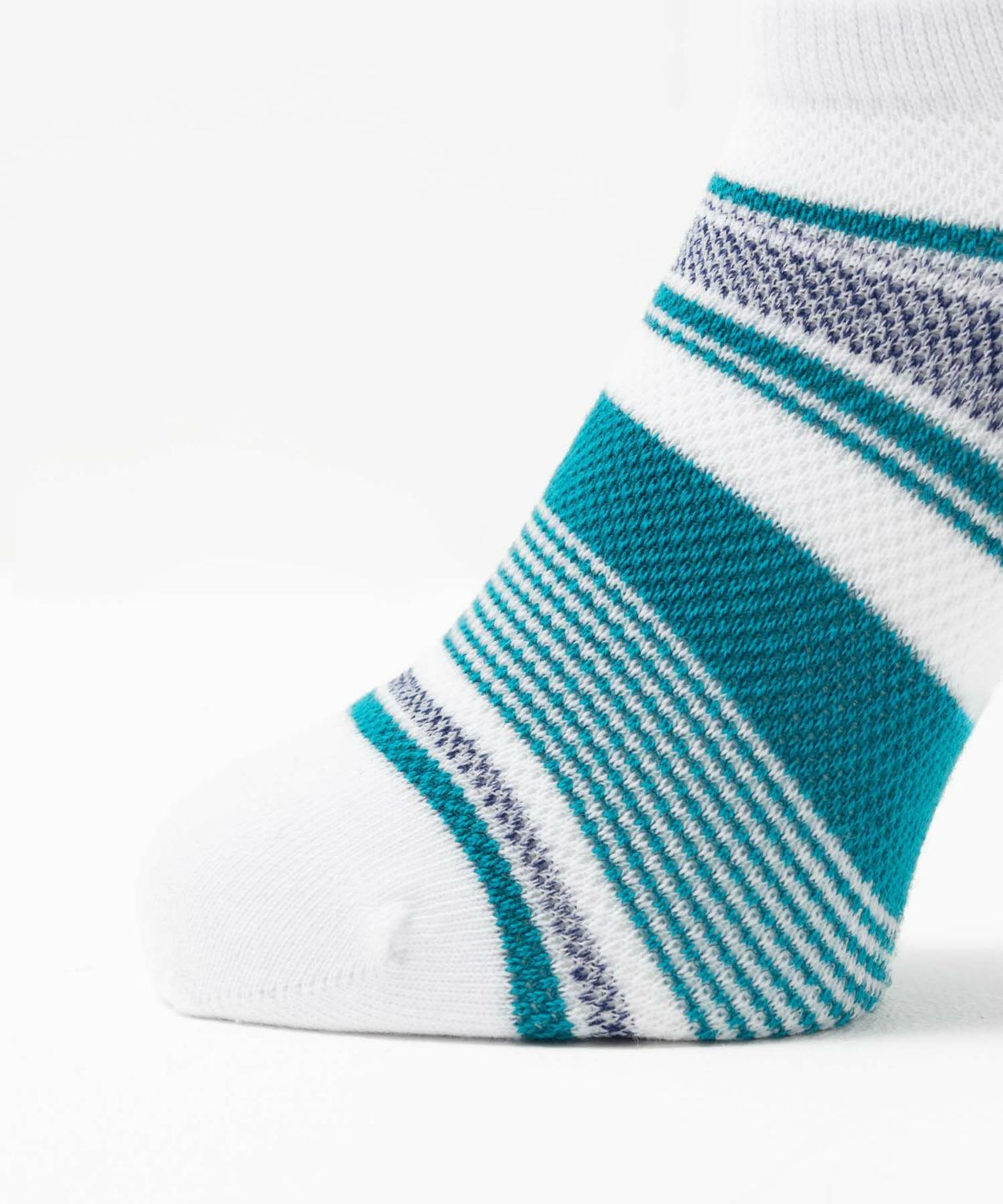 NAVY アンクルソックス カノコメッシュボーダー メンズ