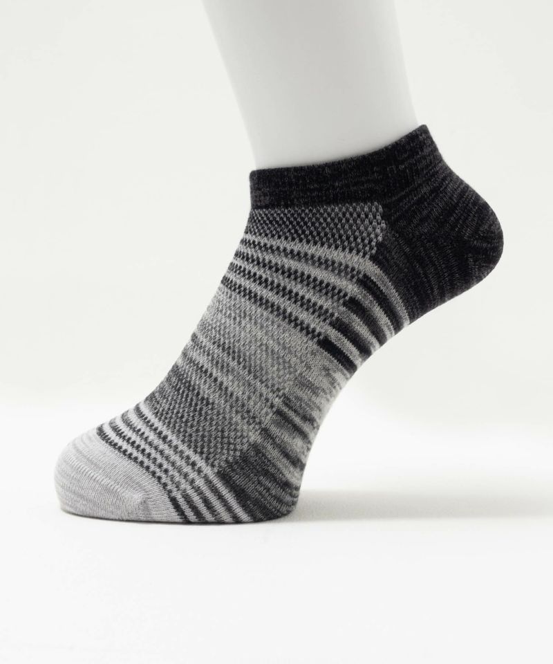 NAVY  アンクルソックス グラデーションメッシュ メンズ商品画像-2
