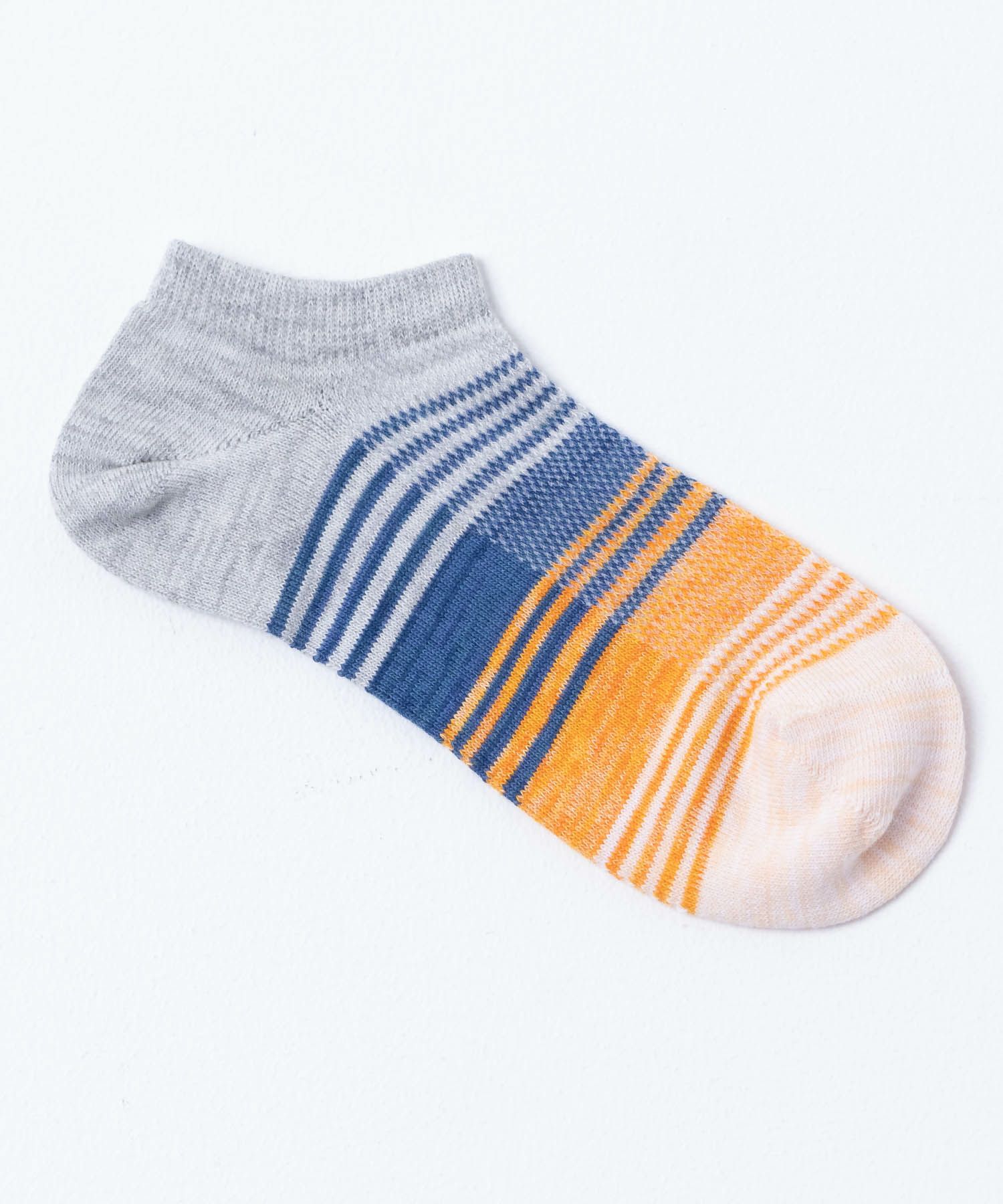 NAVY  アンクルソックス グラデーションメッシュ メンズ商品画像-9