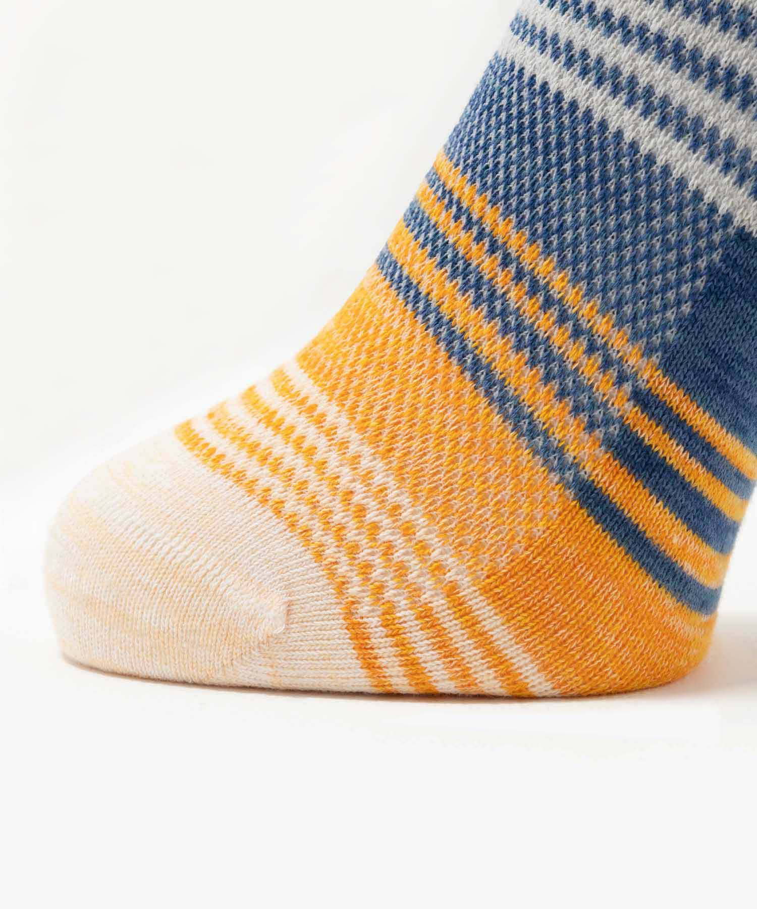 NAVY アンクルソックス グラデーションメッシュ メンズ商品画像-12