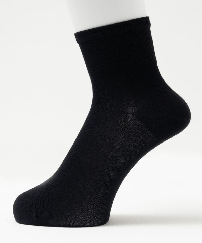 NAVY  クォーターソックス 薄手 無地 メンズ商品画像-3