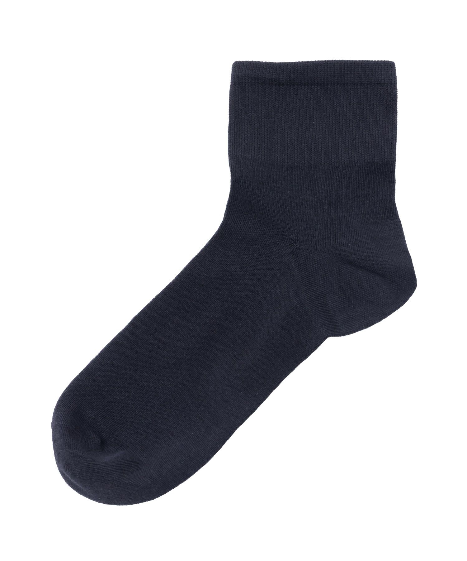 NAVY  クォーターソックス 薄手 無地 メンズ商品画像-5