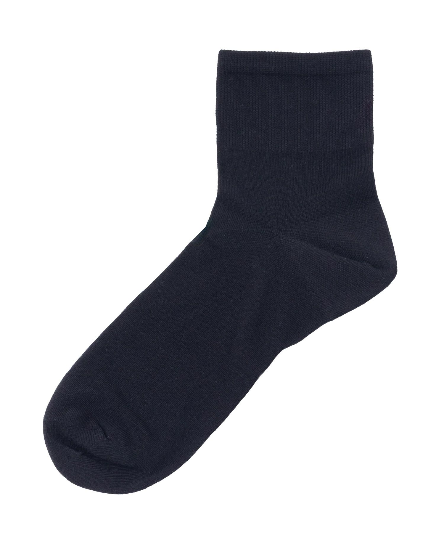 NAVY  クォーターソックス 薄手 無地 メンズ商品画像-6