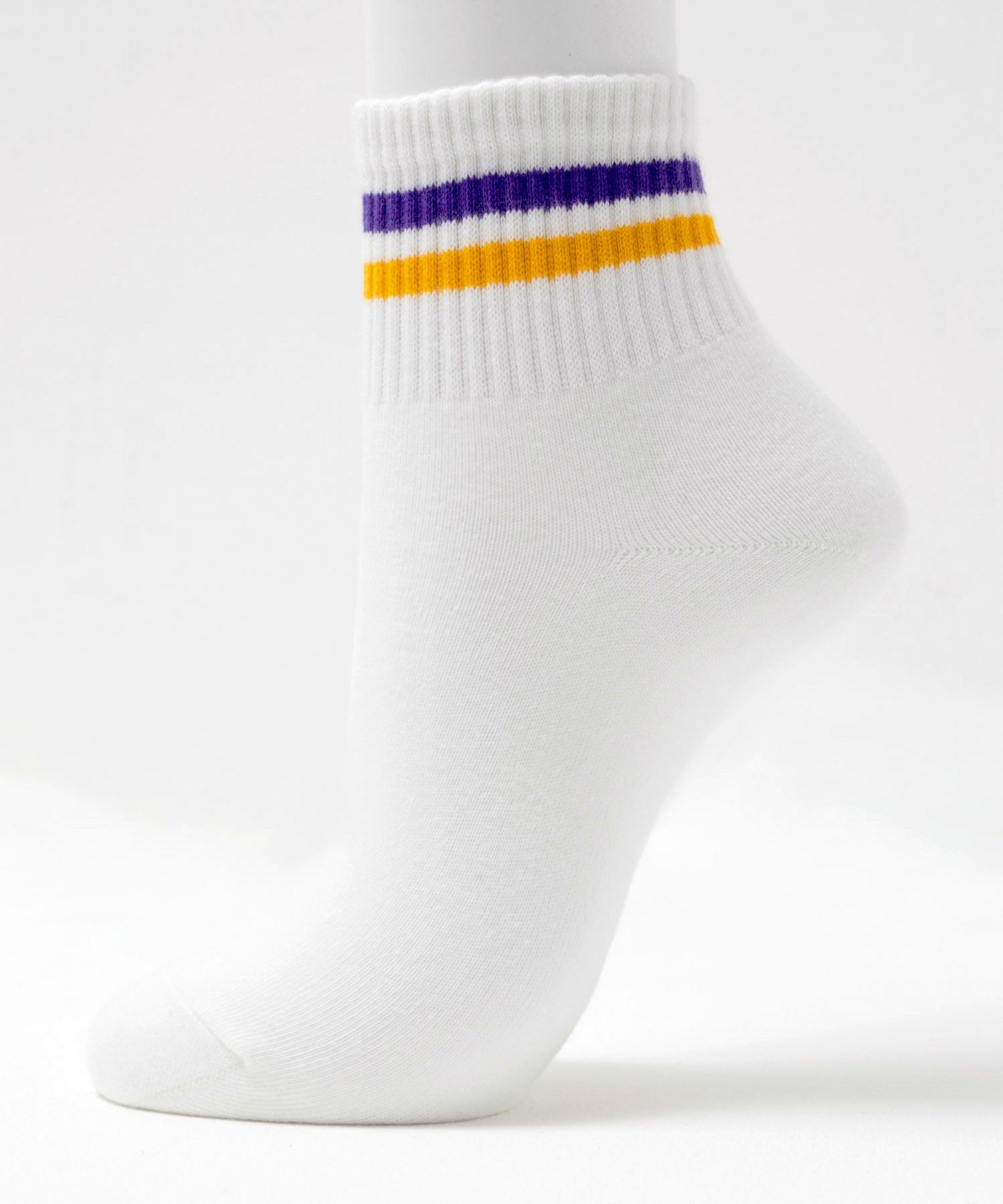 NAVY クォーターソックス 2本ライン レディース商品画像-2