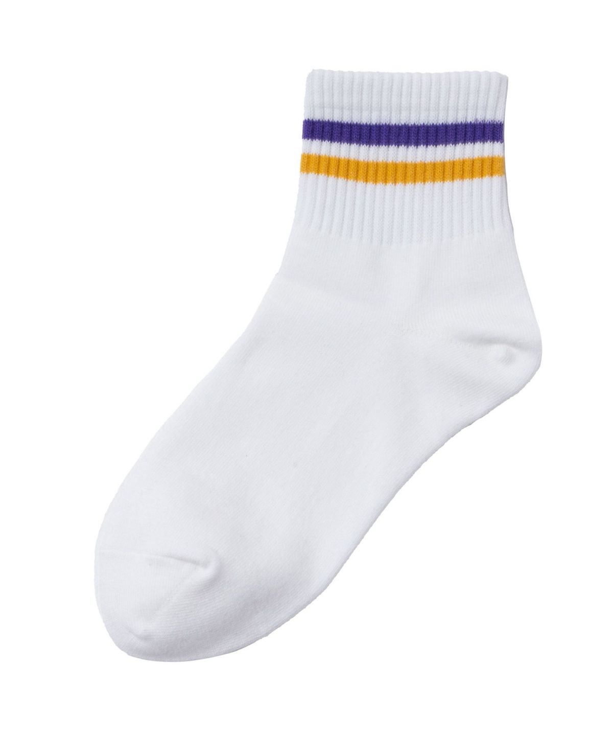 NAVY クォーターソックス 2本ライン レディース