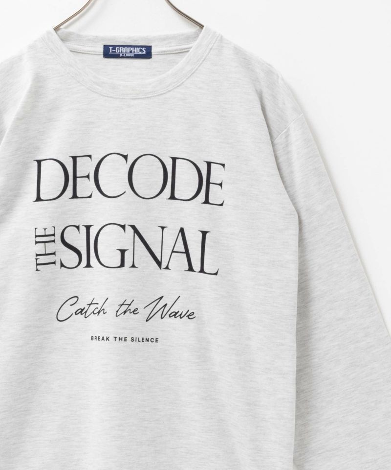 T-GRAPHICS メッセージプリント長袖Tシャツ メンズ商品画像-2