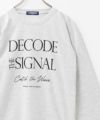 T-GRAPHICS メッセージプリント長袖Tシャツ メンズ