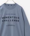 T-GRAPHICS メッセージプリント長袖Tシャツ メンズ
