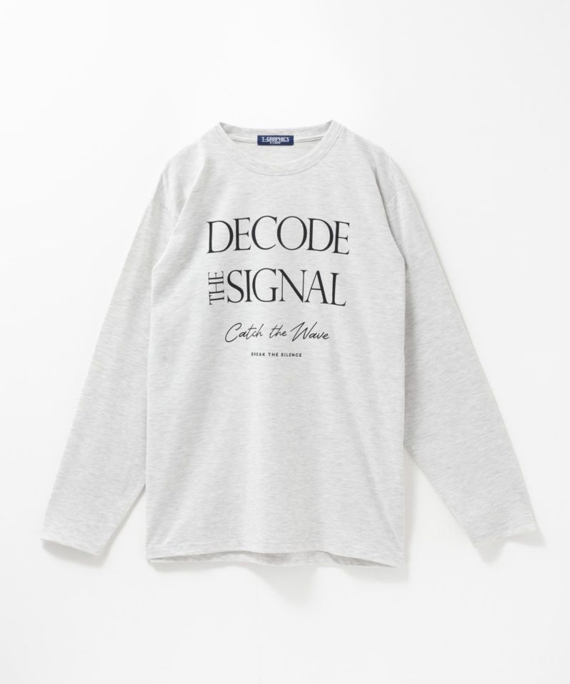T-GRAPHICS  メッセージプリント長袖Tシャツ メンズ商品画像-8