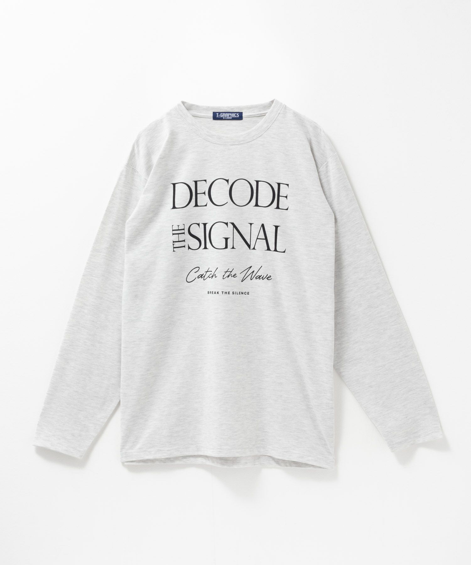 T-GRAPHICS  メッセージプリント長袖Tシャツ メンズ商品画像-8