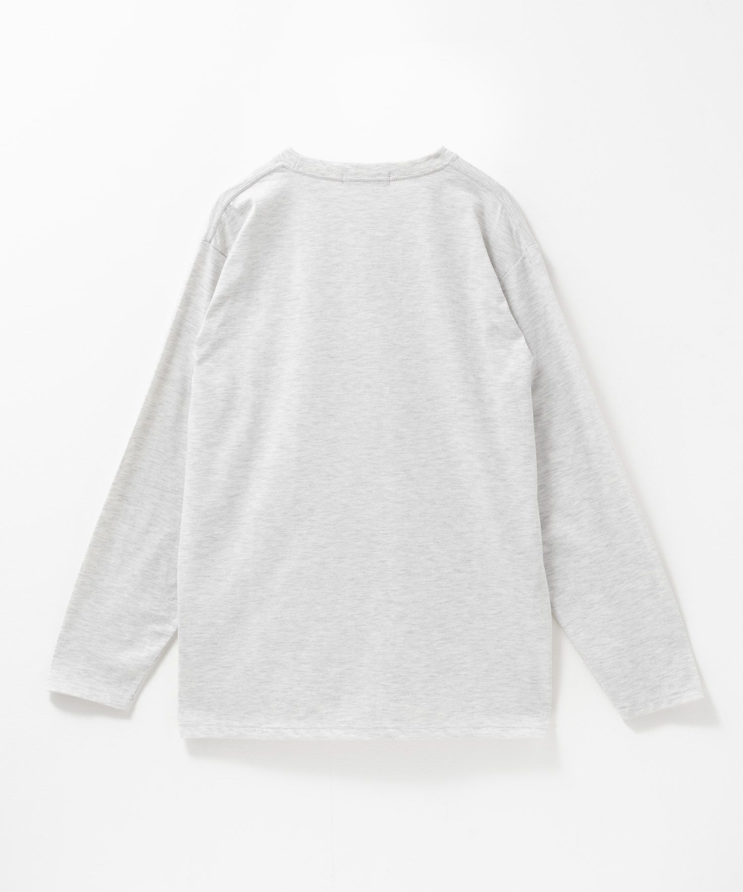 T-GRAPHICS メッセージプリント長袖Tシャツ メンズ