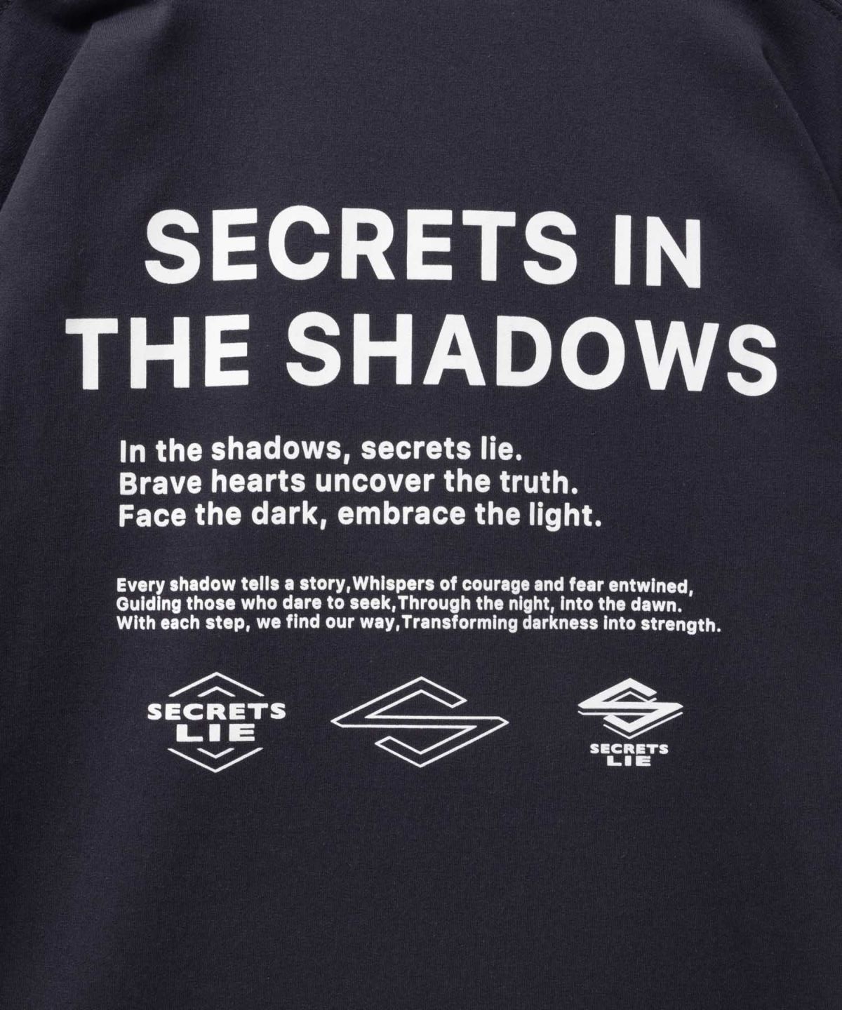 T-GRAPHICS メッセージプリント長袖Tシャツ メンズ