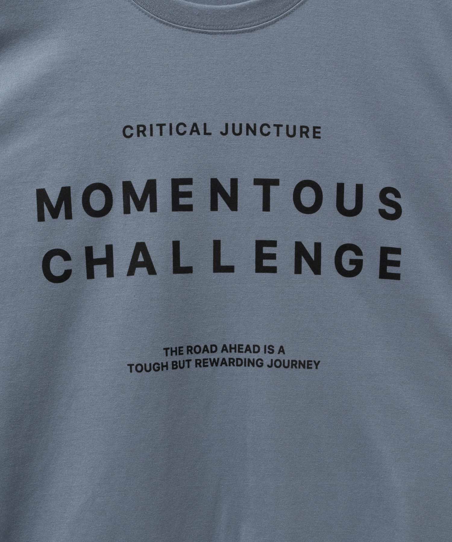 T-GRAPHICS メッセージプリント長袖Tシャツ メンズ