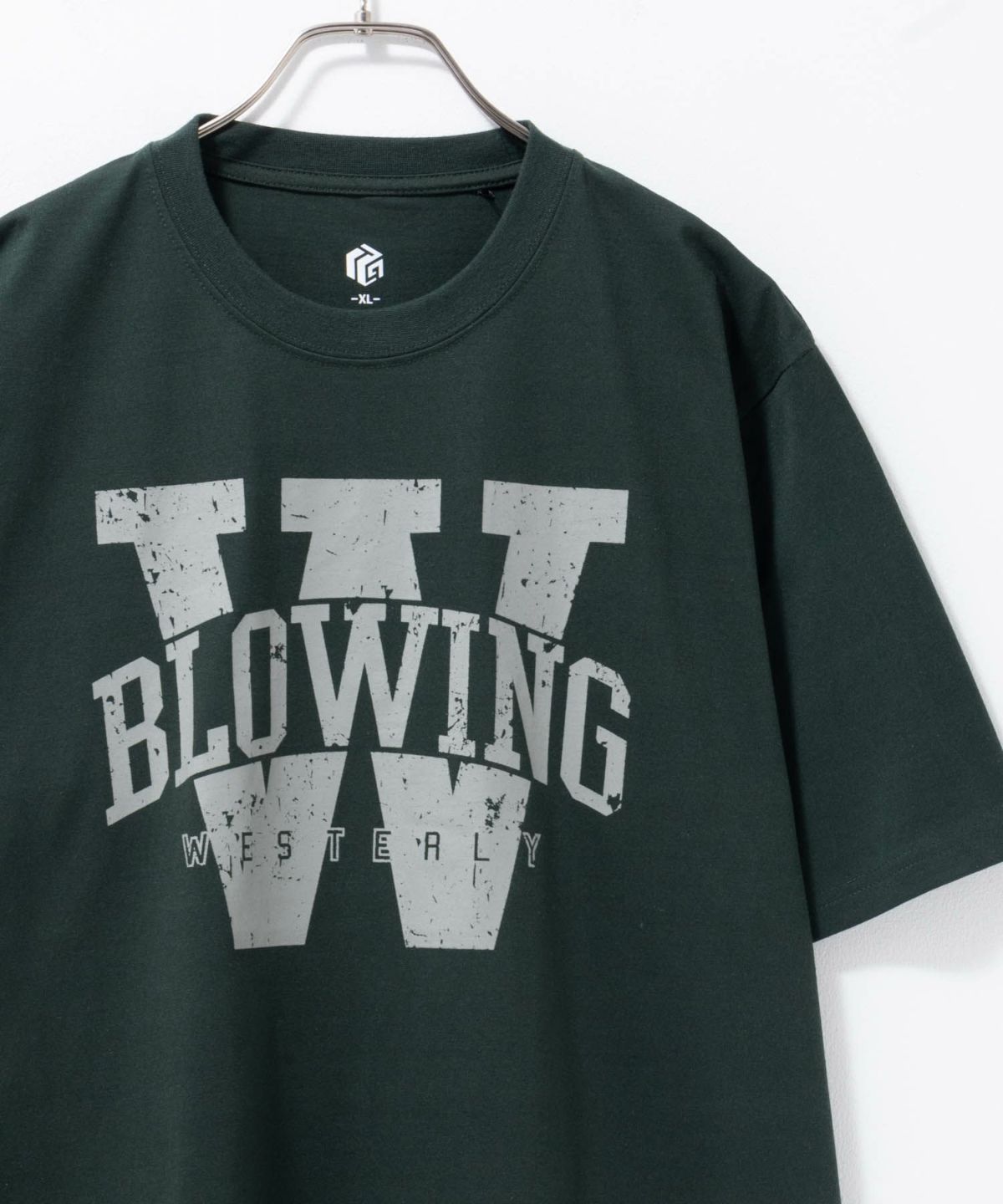 T-GRAPHICS カレッジロゴ半袖Tシャツ メンズ ネコポス 対応商品