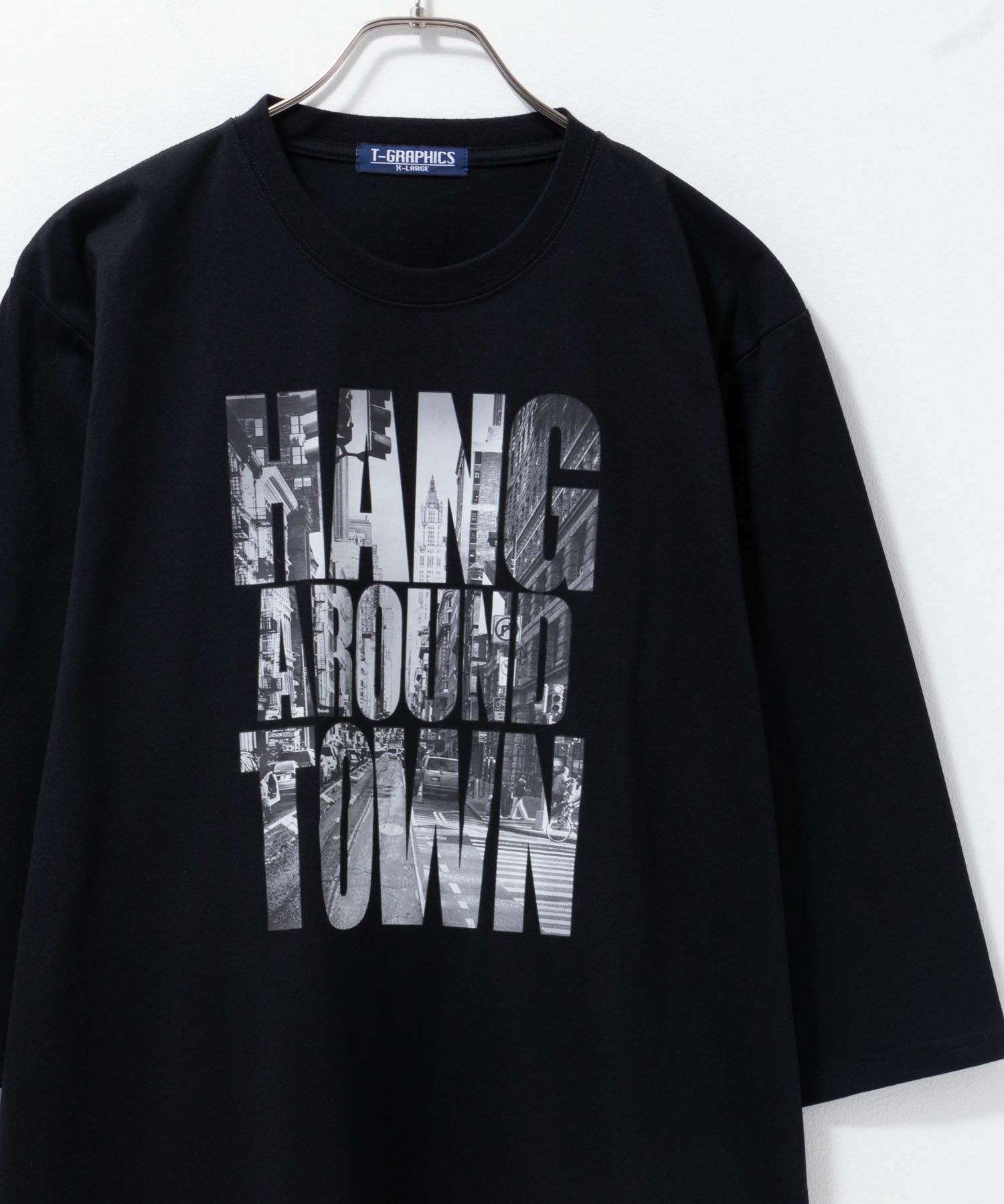 T-GRAPHICS  7分袖Tシャツ メンズ商品画像-4